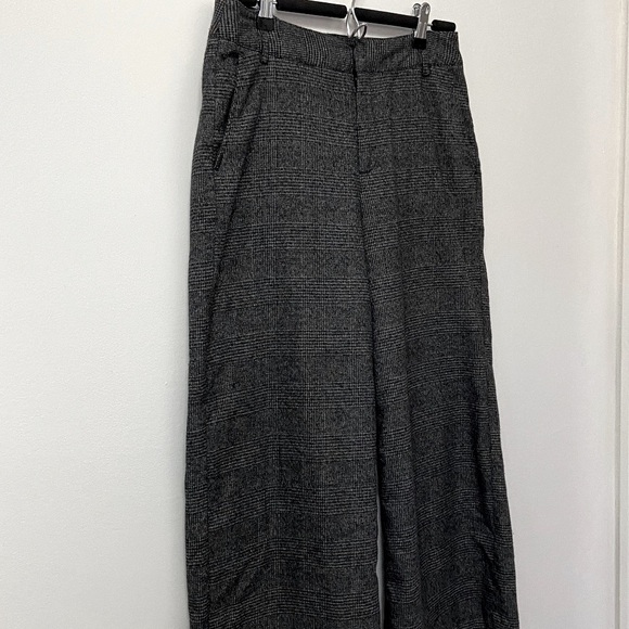 ONLY London Check Wide Leg Crop Trouser 💕 - Picture 2 of 8